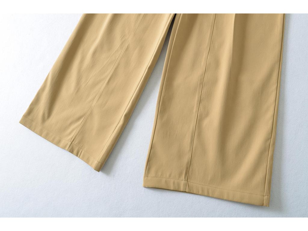 Spicy Girl Women's Early Spring Wide-Leg Pants: Fashionable, Simple, Versatile, American-Style Casual Straight-Leg Sports Pants