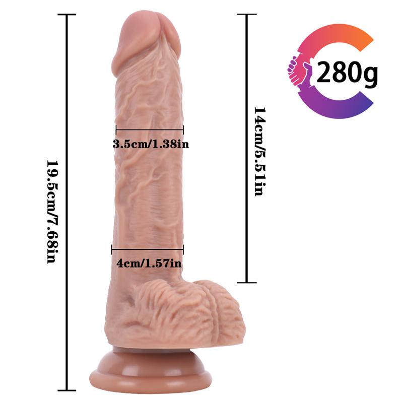 Women's Liquid Silicone Hardness Imitation Phallus Texture Adult Sex Toys