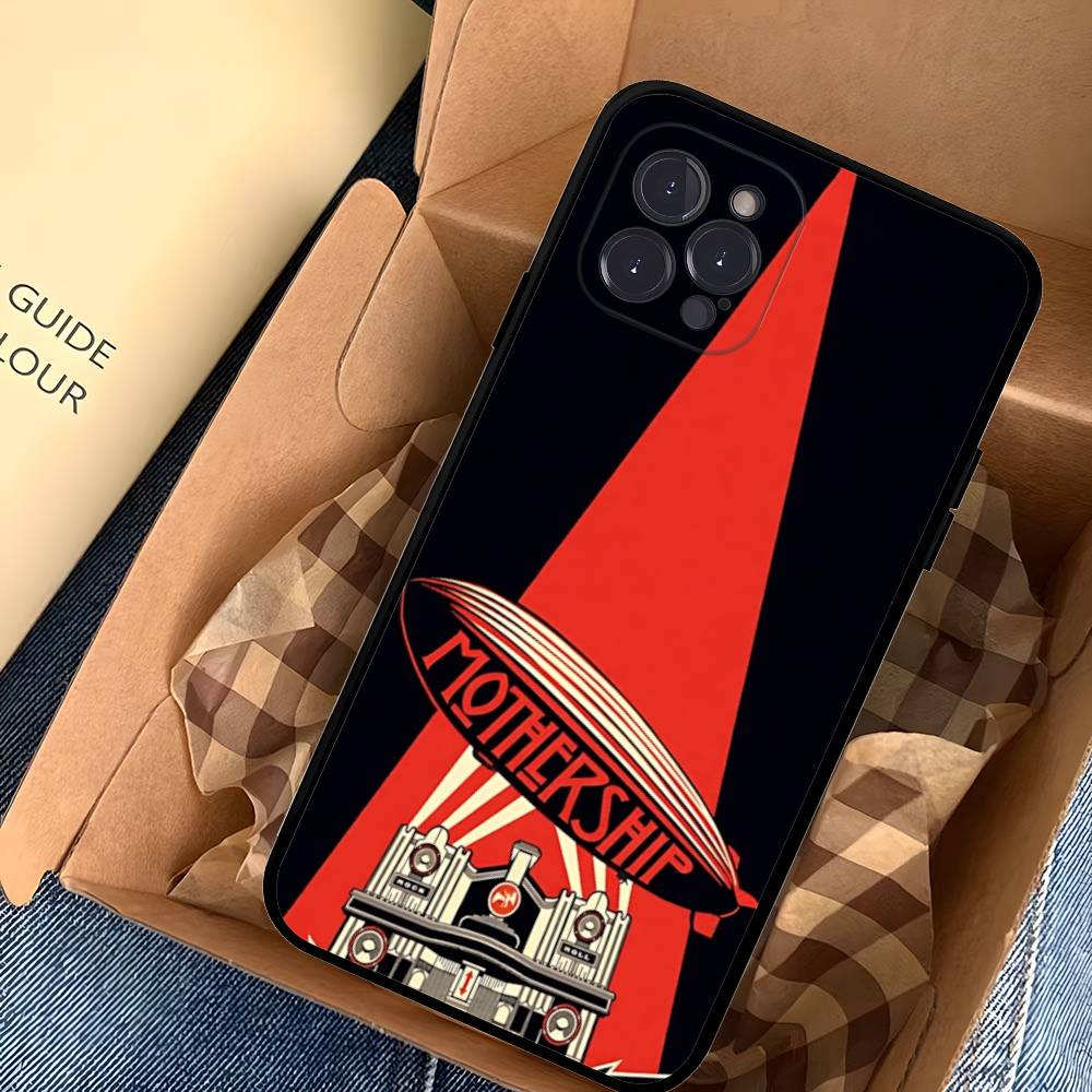 

Rock L-Led Vintage Band Z-Zeppelin Phone Case For IPhone 16 Pro Max 15 17 Plus 14 13 12 Mini 11 Black Cover iPhone 16 pro