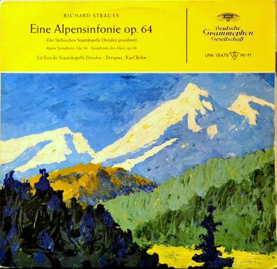 LP Record RICHARD STRAUSS — STAATSKAPELLE DRE - Eine Alpensinfonie Op. 64 LPM18476 Deutsche Grammo 1961 Germany Classical Used