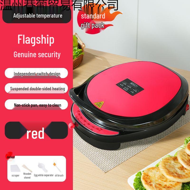 Electric Griddle with Increased Depth: Double-Sided Heating Pan for Frying, Grilling, Baking, and Pancake Making