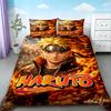 3pcs Duvet Cover Naruto Teens Japanese Anime Bedding Set Comfortable Breathable Quilt Cover Queen King Full Bedroom Decor
