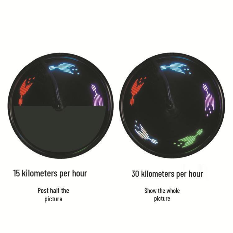 32-Licht Bunte Fahrradspeichen- & Rücklichter für Kinder-Nachtfahrten auf Mountainbikes oder Fixies