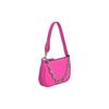 By Far Mini Rachel Pebble Pattern Chain Decor Mahjong Bag Lambskin Leather Shoulder Tote Mini Women bags Rose-Pink 20PFMIRAHTPGRLSMA