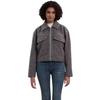Women's European & American Style Grey Wool Coat with Turn-Down Collar, Large Pockets, for Autumn & Winter