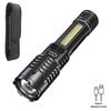 High Power LED COB Flashlight Built-in Large Capacity Battery Rechargeable Torch For Outdoor Camping Emergency Zoom Lantern