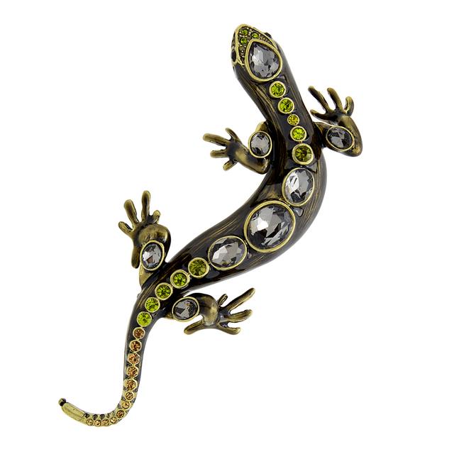 

Новые хрустальные броши в виде ящерицы для женщин и мужчин, булавки с животными, летняя блестящая брошь со стразами, ювелирные изделия, детские аксессуары
