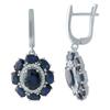 Silver Earrings with Natural Sapphire 7.732ct (2008965)