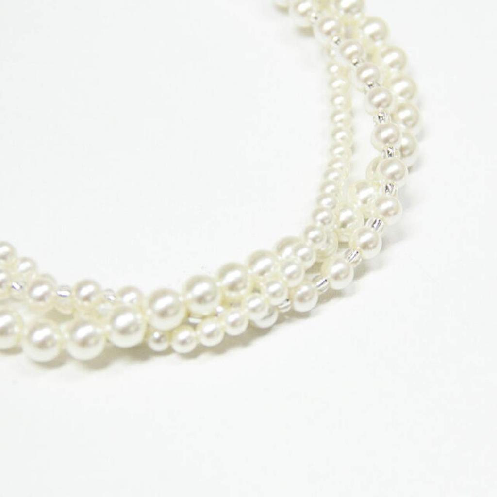 Gedrehte Perlenkette für Formell [Black Gallery] B-GALLERY Damen,