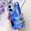 For Motorola Moto G85 Case Silicone Cute Cat Fashion Flowers Painted Back Cover For Motorola G85 Moto G85 Phone Case XT2427-3