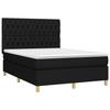 Maison Exclusive - Sommier à lattes de lit avec matelas Noir 140x190 cm Tissu