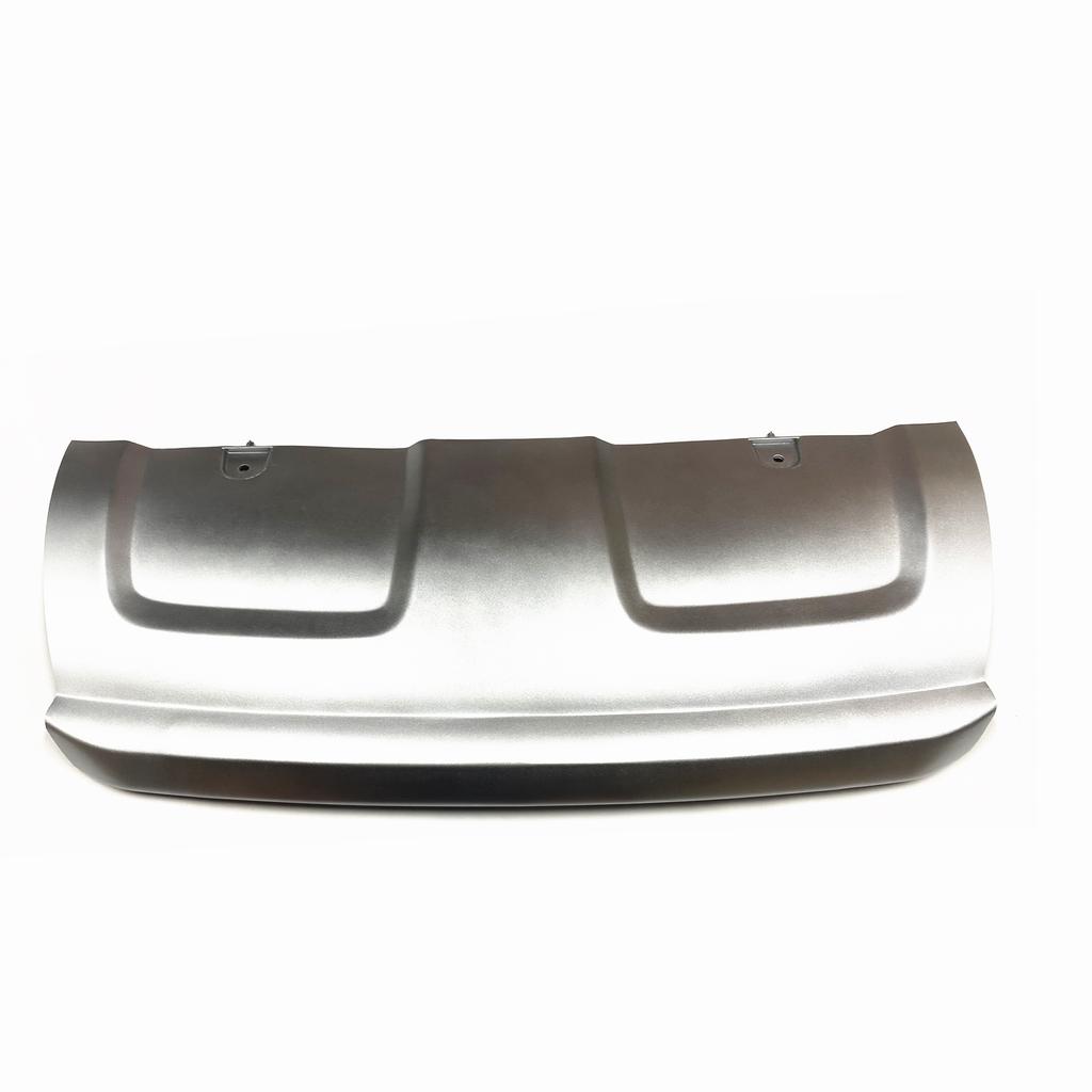 Front Bumper Tow Hook Cover Lip For Land Rover Range Rover Evoque 2010-15 Silver Lower Spoiler Trailer Guard Skid Plate LR048510