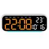 Digital Alarm Clock with Mood Light TEMP Date 2 Alarms Count-up Countdown Snooze Table Clock 12/24H 5-level Brightness LED Clock2