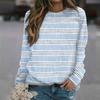Felpa da Donna alla Moda Casual a Maniche Lunghe con Stampa Natalizia al Collo