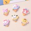 24/120PCS DIY Resin Accessories, Ice Cream Handmade Accessories, Hair Clips, Cream Glue Patches, Shoe Buckles, Accessories