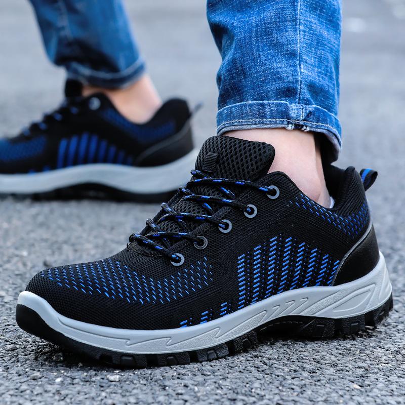 Fashion 2025 Safety Shoes for Men Women Steel Toe Anti Static Anti-smashing Anti-puncture Breathable Upper Comfortable Soft Outdoor Shoe