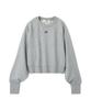 Furfur RWCT245012 GRY Sweatshirt with Embroidered Logo and Beads Women's