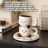 Keramik-Kaffeetasse und Untertasse Espressotasse Nachmittagstee Frühstückstasse Latte-Kaffeetasse Latte-Mokka-Teetassen mit Untertasse