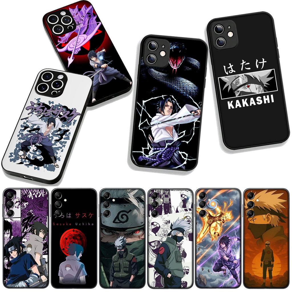 Cover for Samsung Galaxy S25 S24 S22 S23 FE Ultra Plus A56 A05 A06 A15 A16 A55 S7 Edge + Case Uchiha Sasuke Kakashi Narutos