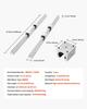 Linear Rail Kit, SBR25, 2Pcs 1200 mm (47.24 inch) Linear Motion Guide Rails and 4Pcs Bearing Slide Blocks, Fully Supported Shaft, for Cutting,
