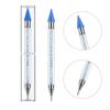Rhinestone Dotting Pen for Nail Art DIY Decoration Picker Wax White