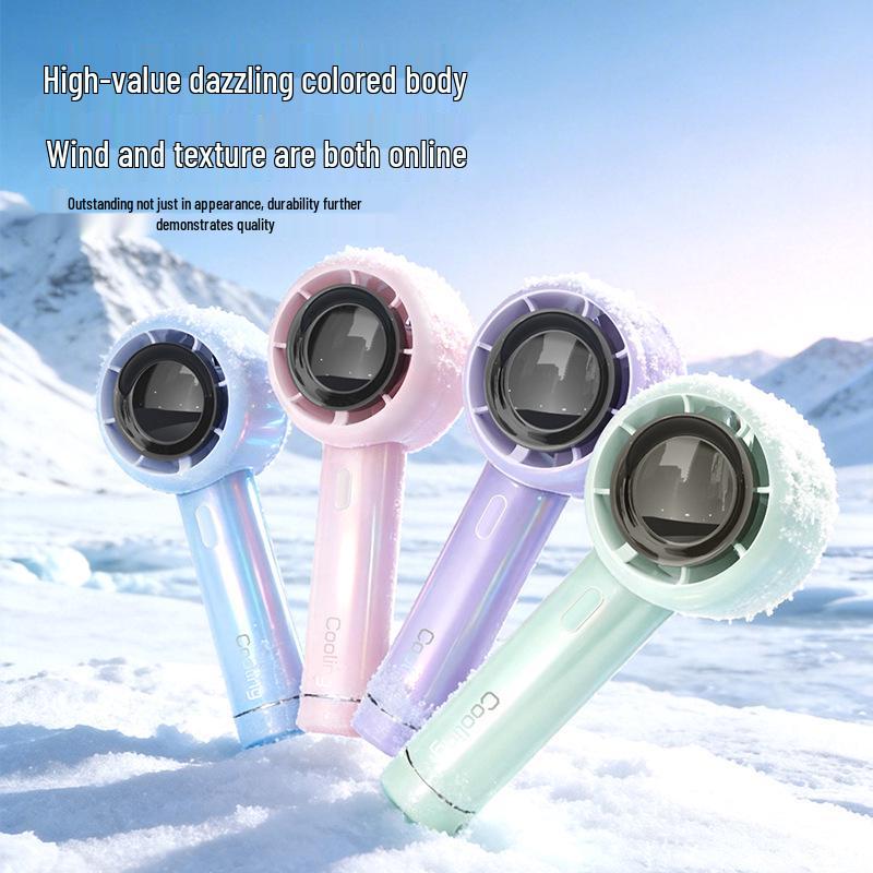 Portable High-Speed USB Rechargeable Handheld Fan with Digital Display High-Speed Fan
