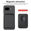 For Google Pixel 9a Case Magnetic Detachable Card Holder Phone Back Cover