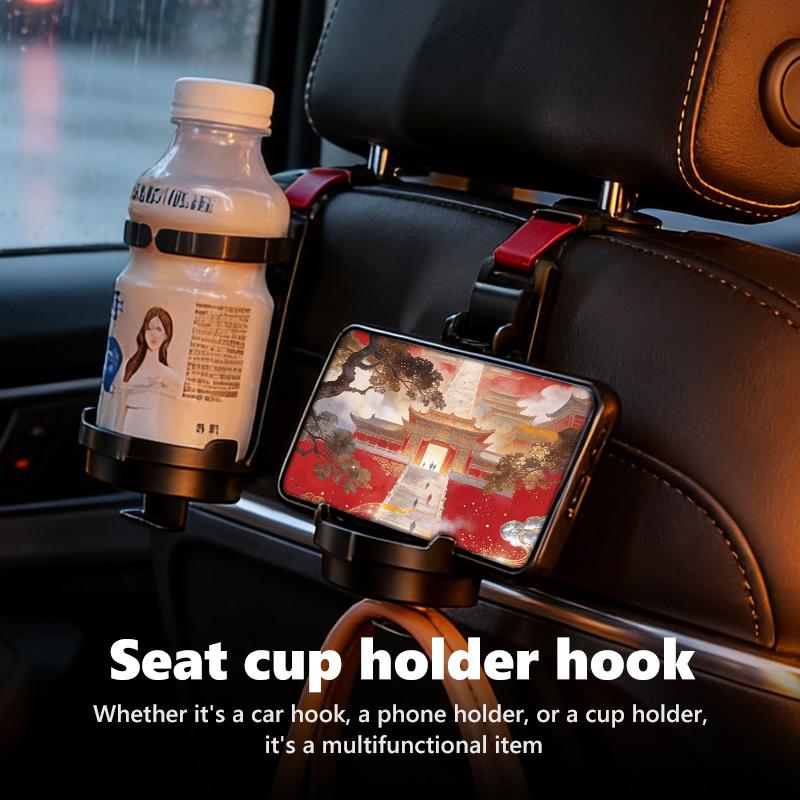 MGS2 For Benz Cup Holders Car Hooks Multifunctional Seat Back Phone Cup Holder Accessories AMG Exclusive W204 W222 W205 W203 W213