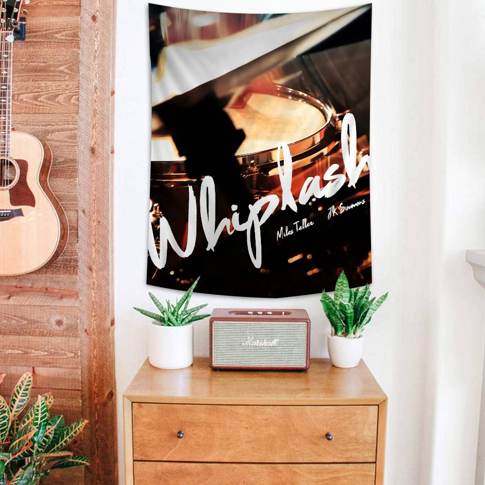 Classic Whiplash Movie Colorful Tapestry Wall Hanging Hippie Flower Wall Carpets Dorm Decor Wall Art Decor