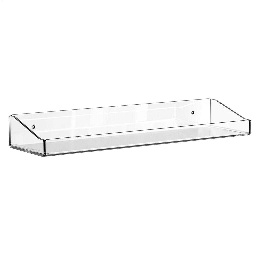 Acrylic Bathroom Shelf Floating Shelf 2pcs Acrylic Floating Shelves Waterproof Wall Display Shelves for Bathroom for Decor