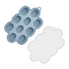 Silicone Toddle Food Freezer Tray with Lid BPA-Free Breastmilk Storage Container Nibble Tray for Teething Ice Cubes Fruit Purees