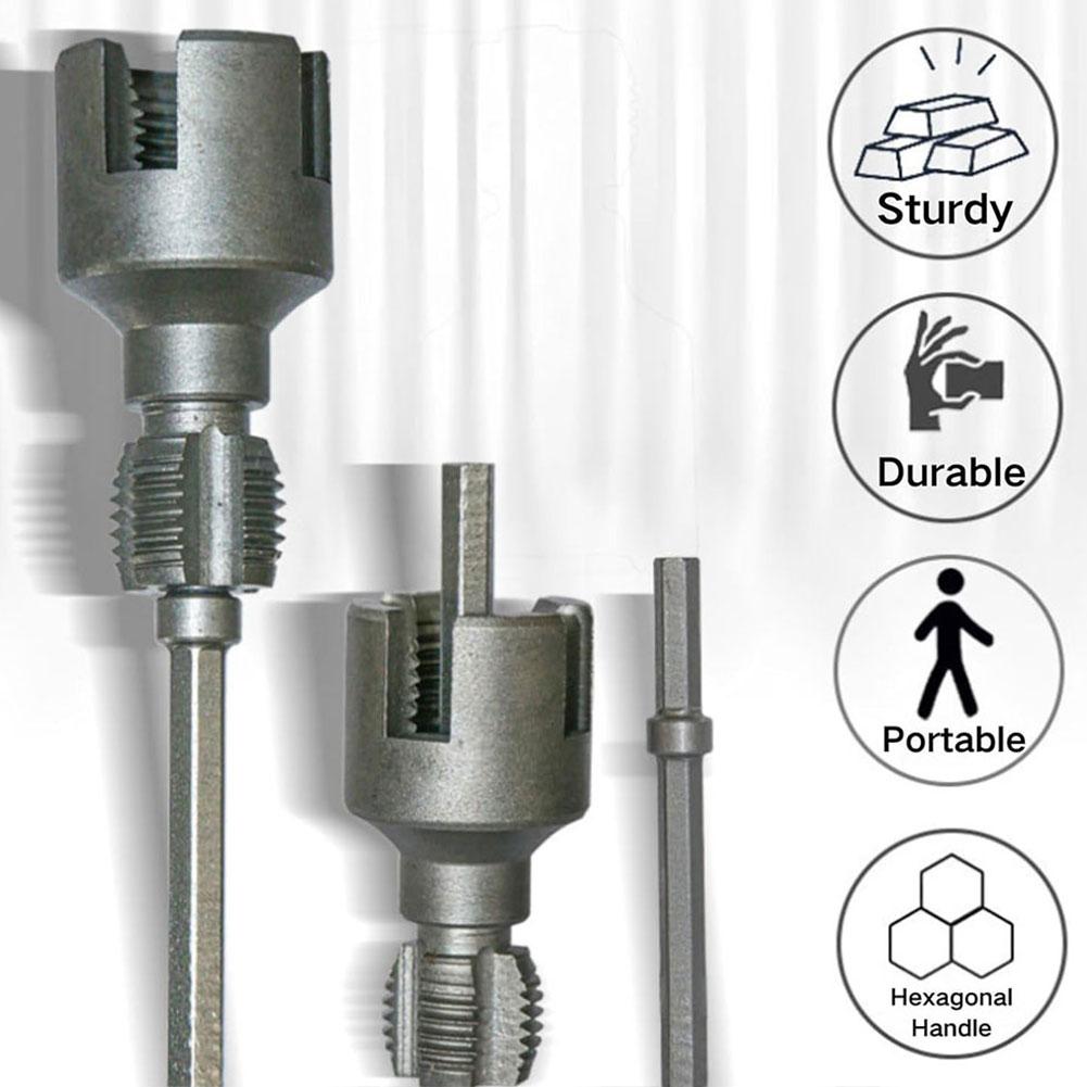Integriertes Innen- & Außengewindeschneidwerkzeug Rohrgewindeschneidwerkzeug Kunststoffrohr Gewindebohrer Schneideisen Satz zum Schneiden & Rohrgewindeschneider