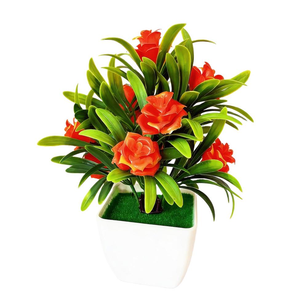For Miniature Bonsai Flower Potted Artificial Plant for Home and Office Decoration Lifelike Simulation Colorful 12CM 20CM