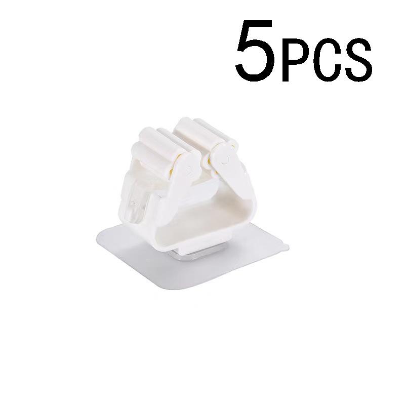 1-10pcs Adhesive Multi-Purpose Hooks Wall Mounted Mop Organizer Holder RackBrush Broom Hanger Hook Kitchen Bathroom Strong Hooks