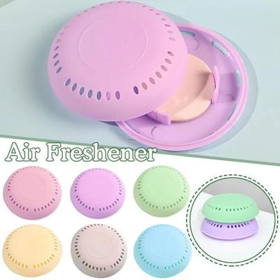 Solid Round Fisher Aromatherapy Lasting Deodorization Solid Air Fresheners  For Bathroom Supplies Wardrobe Car Household Toilet