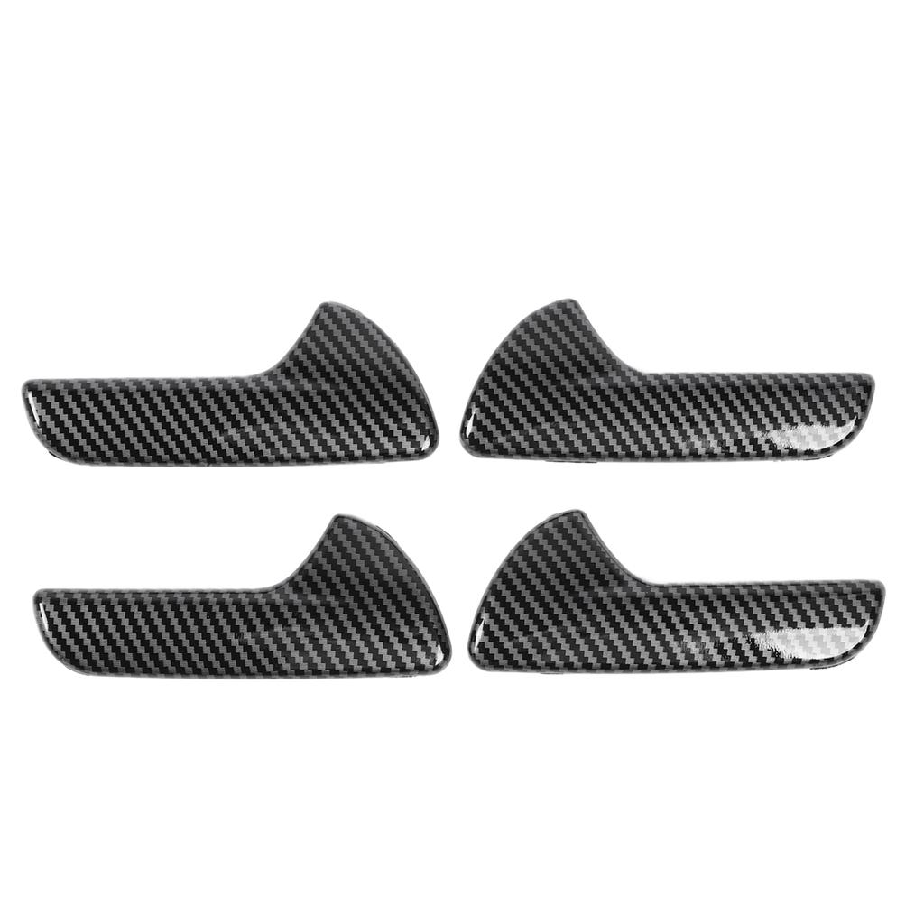 4 Pcs Inner Door Handle Cover Trim Fashionable Anti Scratch Abrasion Proof Easy Install for Cars