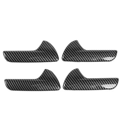 4 Pcs Inner Door Handle Cover Trim Fashionable Anti Scratch Abrasion Proof Easy Install for Cars