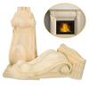 2 Pcs Corbels for Fireplace Mantel Decorative Farmhouse Carved Onlay Applique Wall for Furniture Onlays Wood Trim Corbels