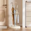 Rustproof Steel Umbrella Storage Rack Multi-Hole Floor Standing Umbrella Draining Stand Stable Large Capacity Umbrellas Holder