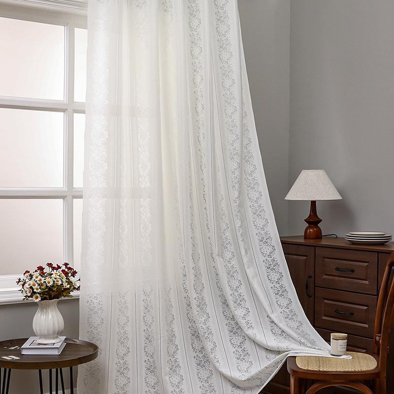 Lace Hollow Finished Curtains, Window Screens Are Simple, Small, Fresh And Translucent, Opaque, Bedroom, Living Room, Balcony, Screen Curtain