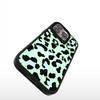 Green Background Leopard Print for 16Pro Personalized Cartoon for IPhone15ProMax for Apple 14Pro Anti-fall Protection 13