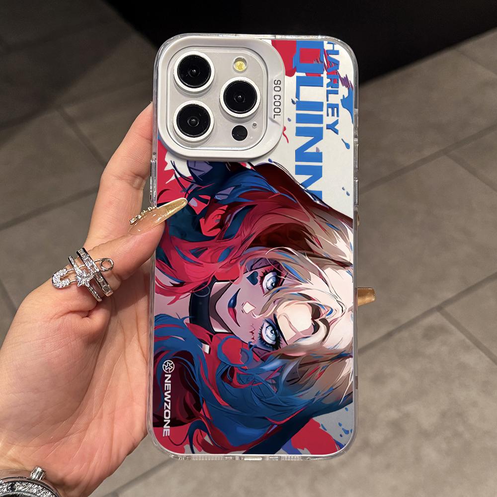

Harleys Quinns Jokers Phone Case for Xiaomi Redmi 15C 14C 13C 12C 10 Note 15 14 13 12 Pro Plus 4G 5G Silver Hard Cover Redmi Note 14 Pro+ 5G (Global)
