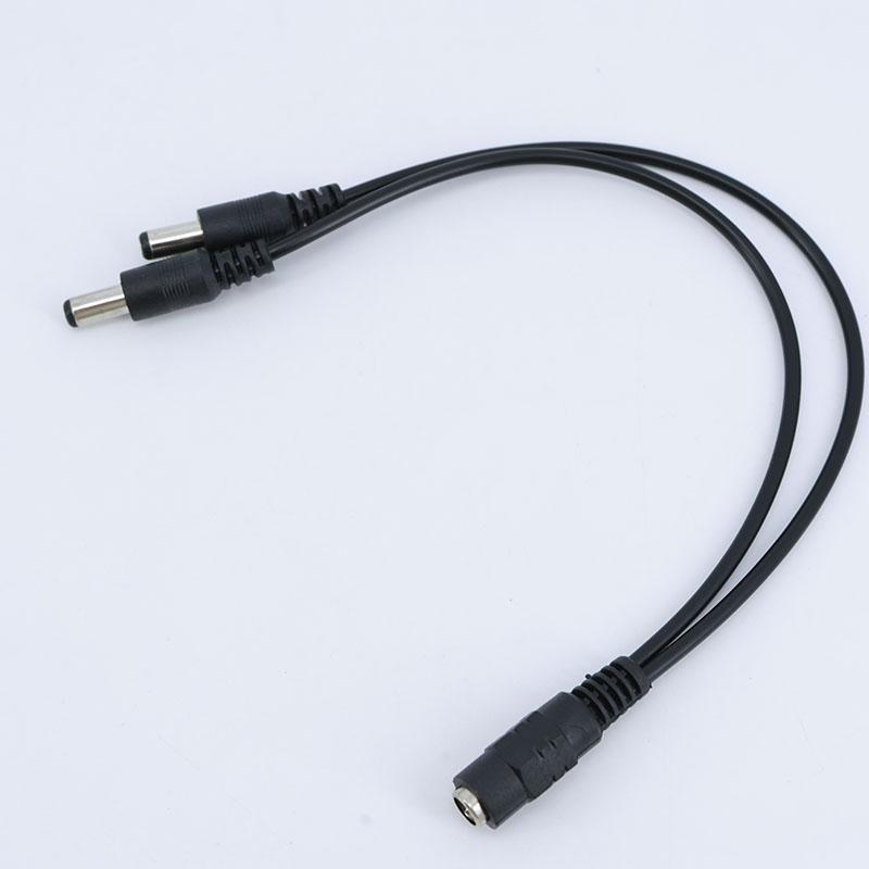 10pcs 0.3/0.5m DC 1 Female To 2 Male Way Connector Plug Power Supply Splitter Extend Cable 5.5mmx2.1mm Cord for Led Strip Light
