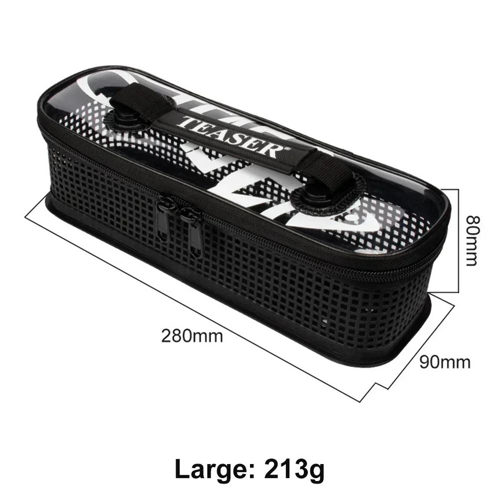 

Сумка для рыболовных приманок Джиг ПВХ Сумка для переноски для металлического джиггинга Держатель Контейнер для рыболовных снастей Хранение блесен и воблеров Чехол для переноски