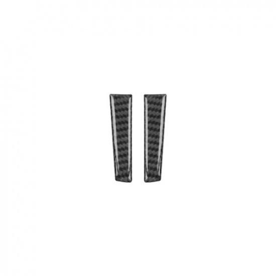 2Pcs Carbon Fiber Steering Wheel Lower Cover Trim For Mercedes-Benz M-Class W164