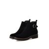 Women's low-heeled short boots autumn and winter new thick-heeled large-size comfortable recreational locomotive boots