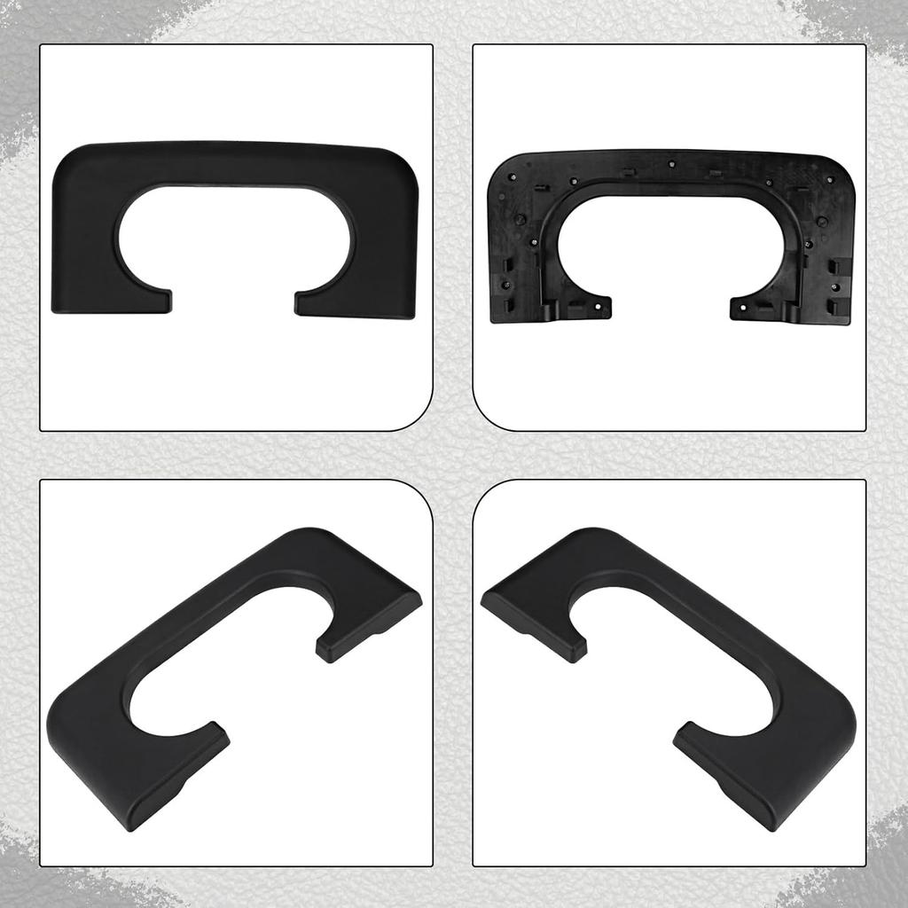 Center Console Cup Holder Replacement Pad Black Compatible With Ford F250 F350 F450 1999-2010 Center Console Cup Holder Armrest