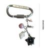 Rotating Star Dial Keychain Bag Charm Stainless Steel Alloy Pendant For Purse Backpack Gift for Women Girls