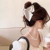 Korean  Ins Striped Triangular Hair Clip For Updo At The Back Of The Head  Shark Clip Hairpin Women Hair Accessory
