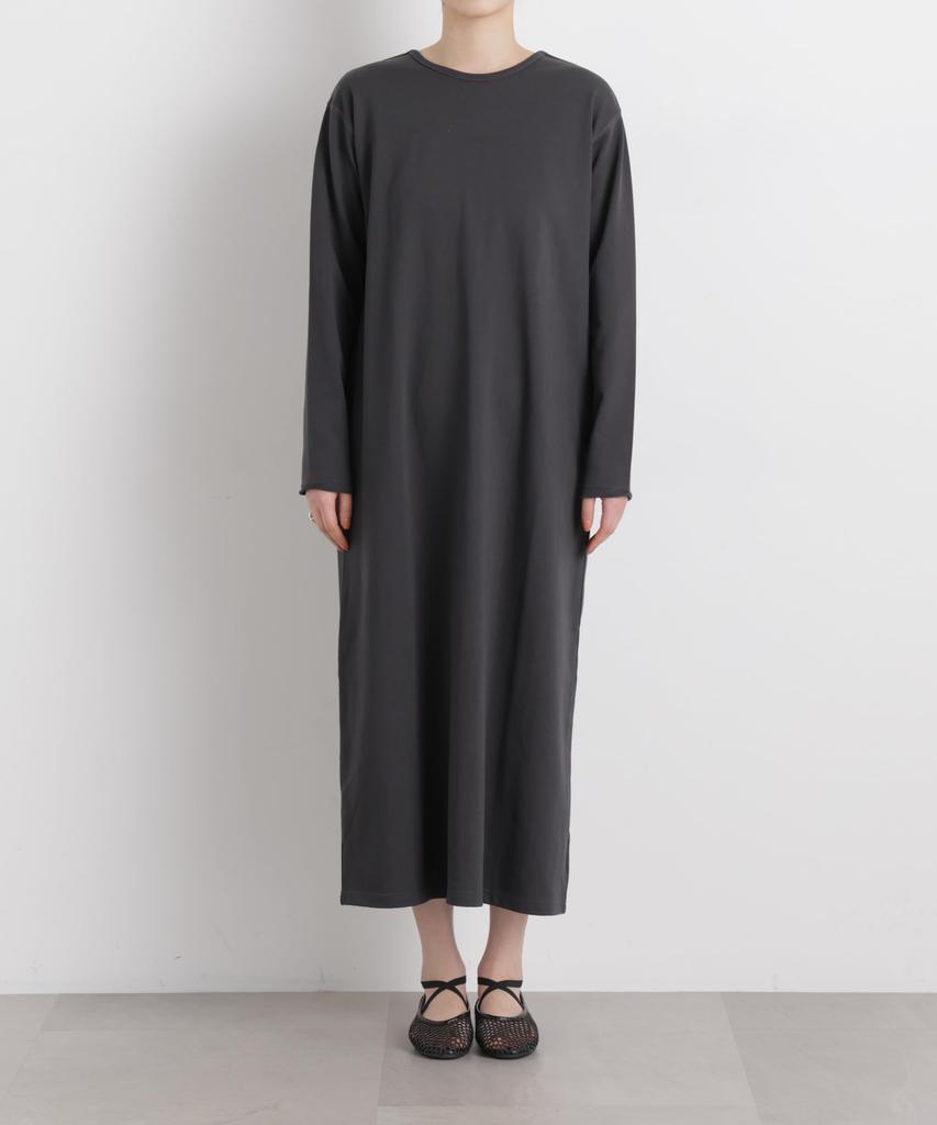 Reversible Dress with Choker Size [Nano Universe] Cut-and-Sewn (Women's, F, Charcoal) 669-6119309